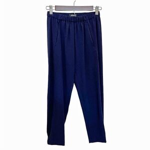 Babaton Pants Stretch Elastic Waist Navy Blue Size XXS Fabric Made In Japan